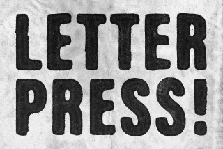 Letterpress Stamp Text Effect