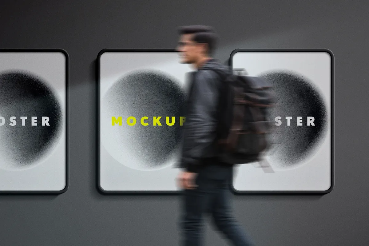 Lightbox Poster Mockup Set