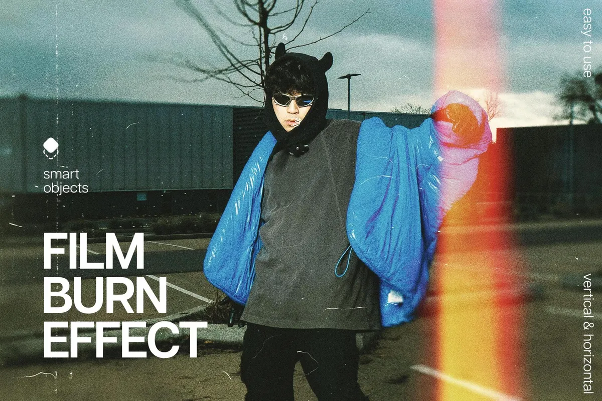 Film Burn Photo Effect