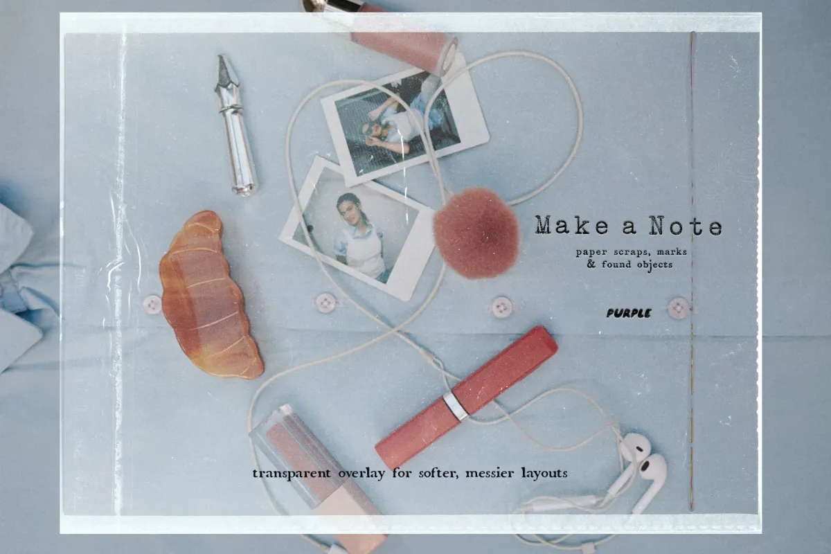 Make a Note Paper & Collage Elements