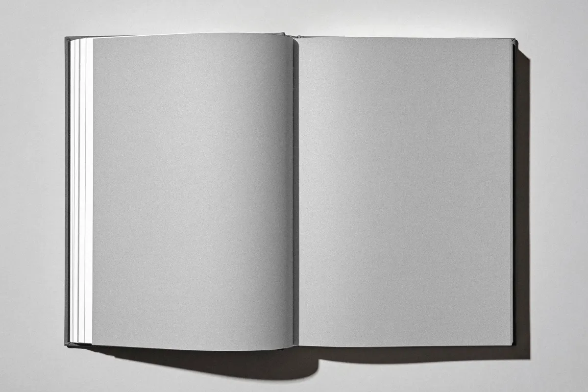 Open Hardcover Book Mockup