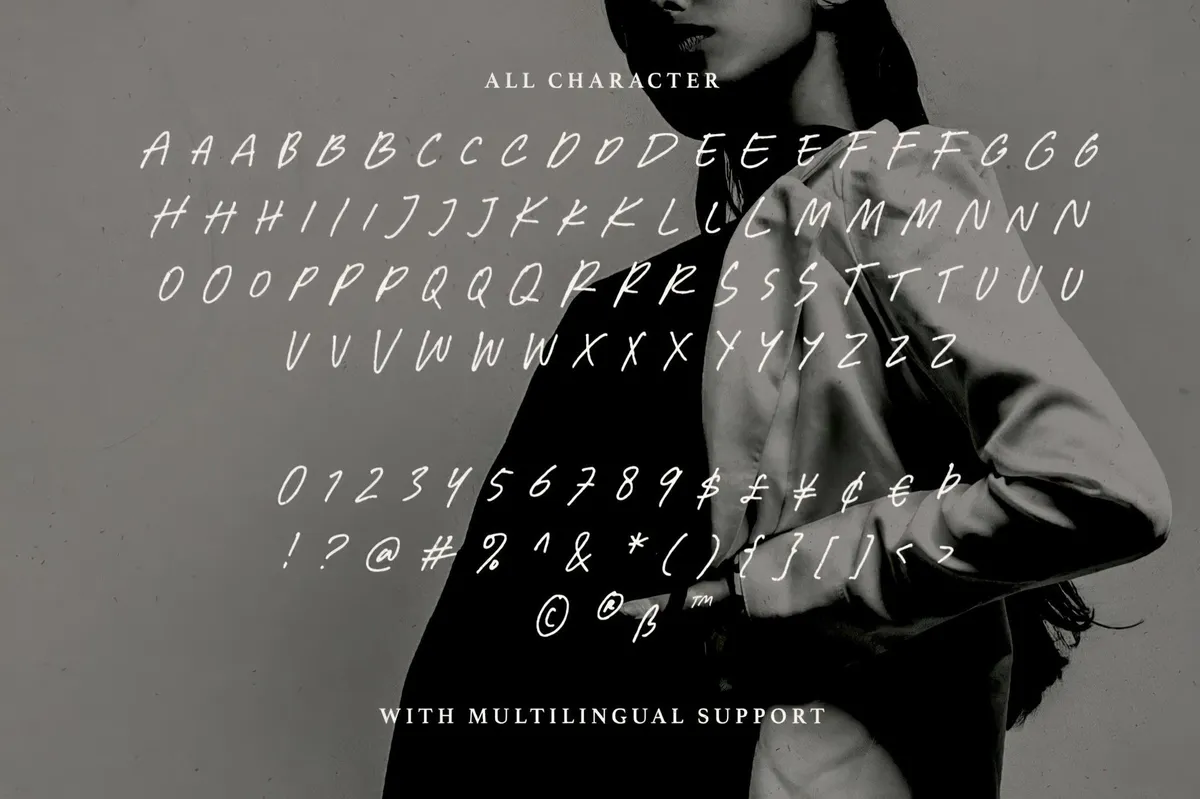 Fresh Concept — All-Caps Handwritten Font