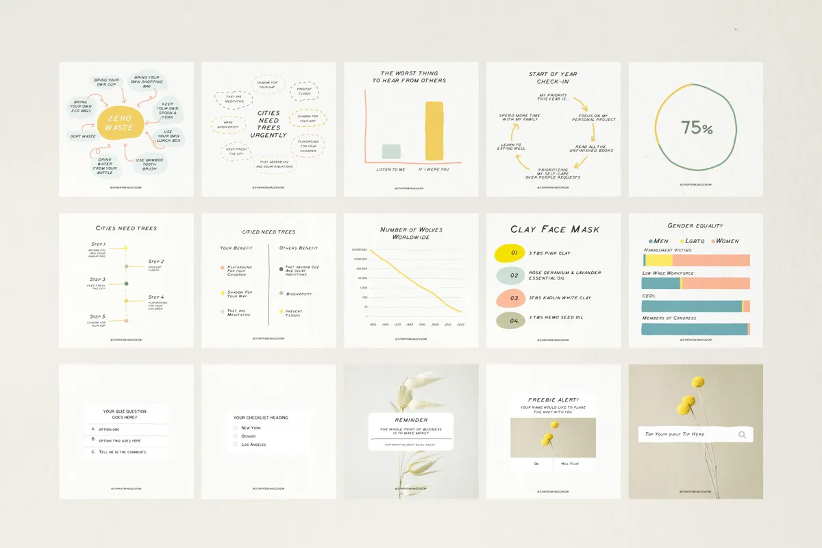 Charts and Graphs Social Kit