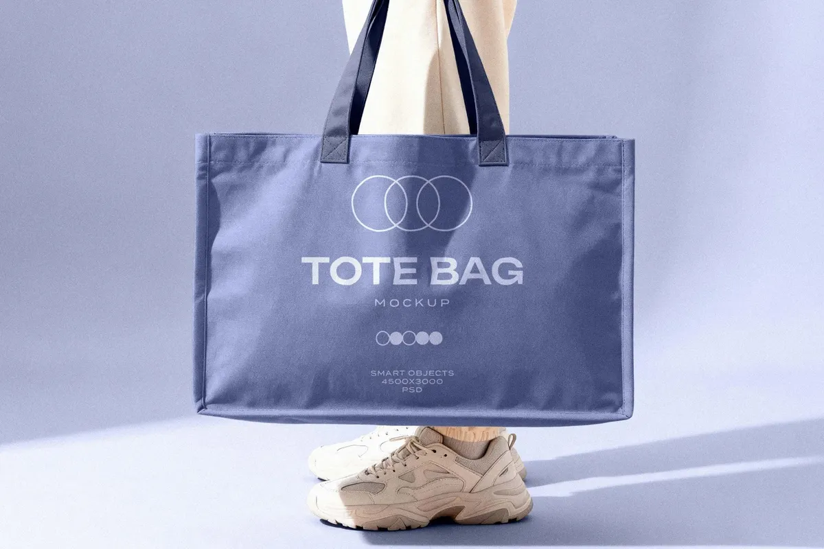 Large Tote Bag Mockup