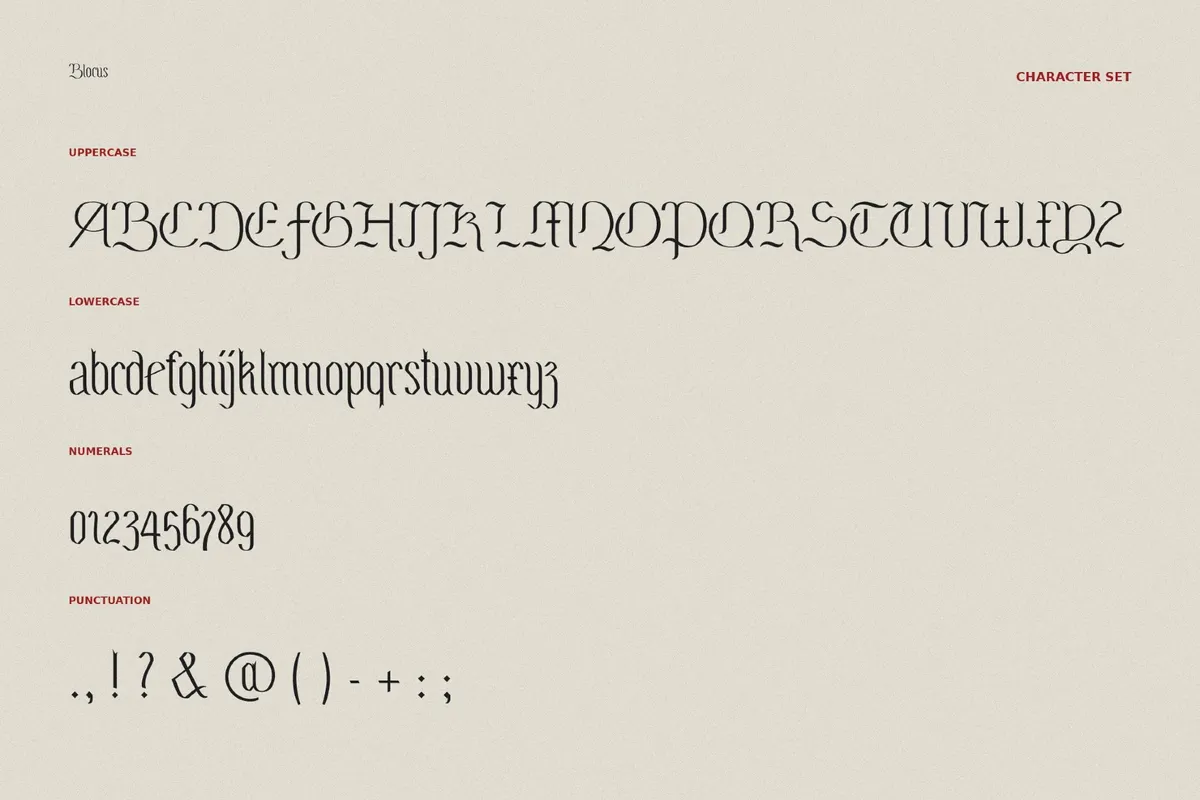 Blocus - Gothic Book Font