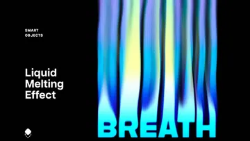 Smeared Liquid Melting Text Effect