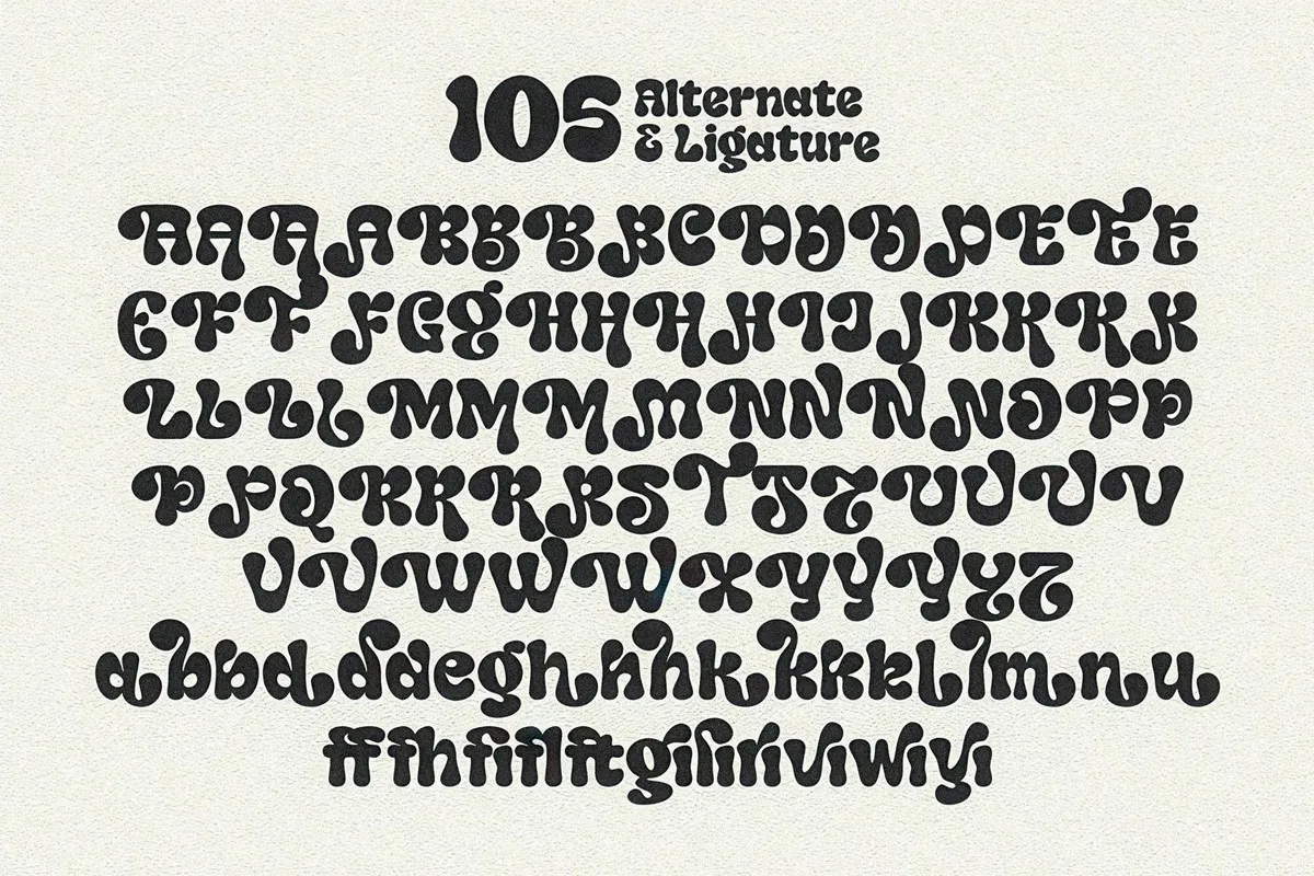 Swipe - Seventies Retro Typeface