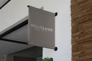 Wall-Mount Rod Banner Mockup