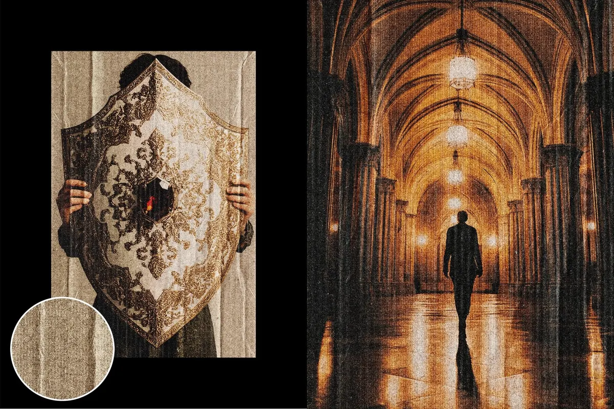 Cardboard Smear Photo Effect