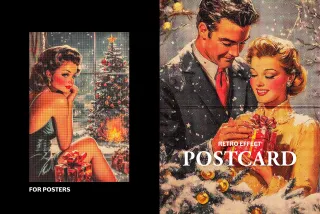 Vintage Postcard Poster Effect