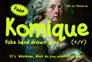 Komique - Playful Hand Drawn Sans Font