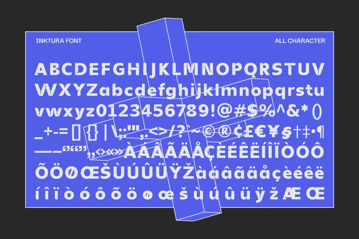 Inktura - Bold Ink Trap Sans Font