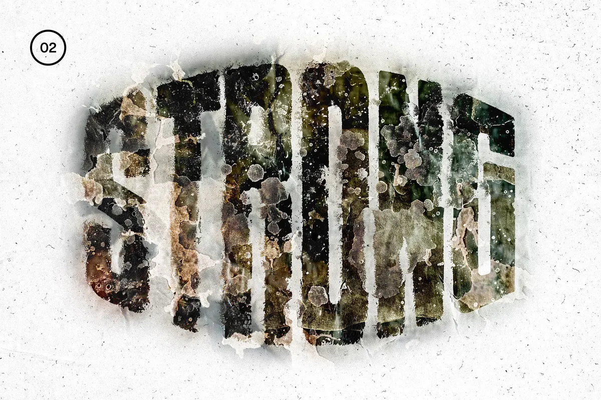 Grunge Wall Distortion Mockup