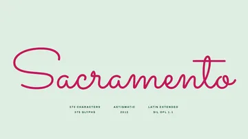 Sacramento — Free Monoline Script Font