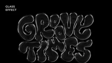 Glass Text & Logo Effect