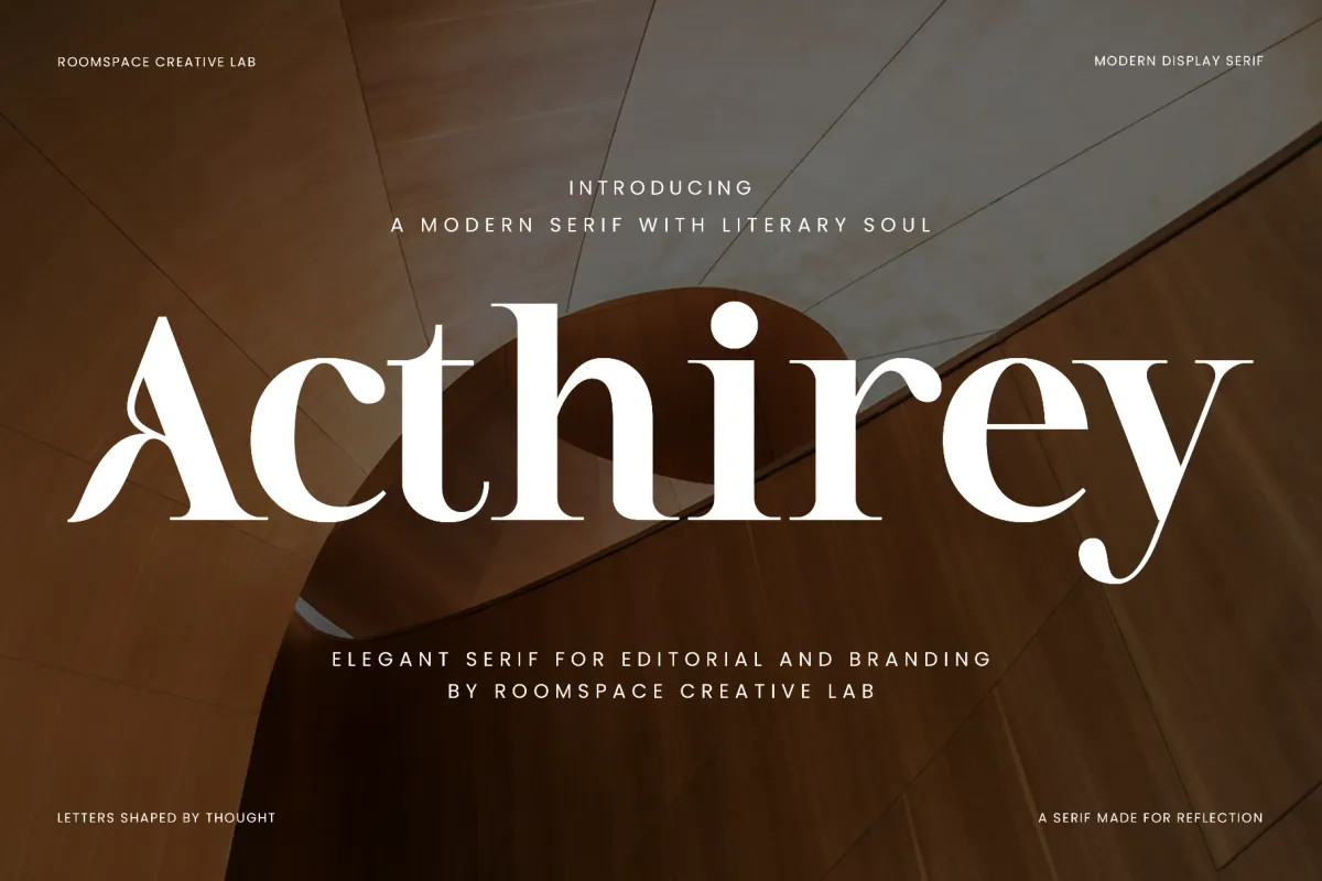 Acthirey – Modern Editorial Serif Font