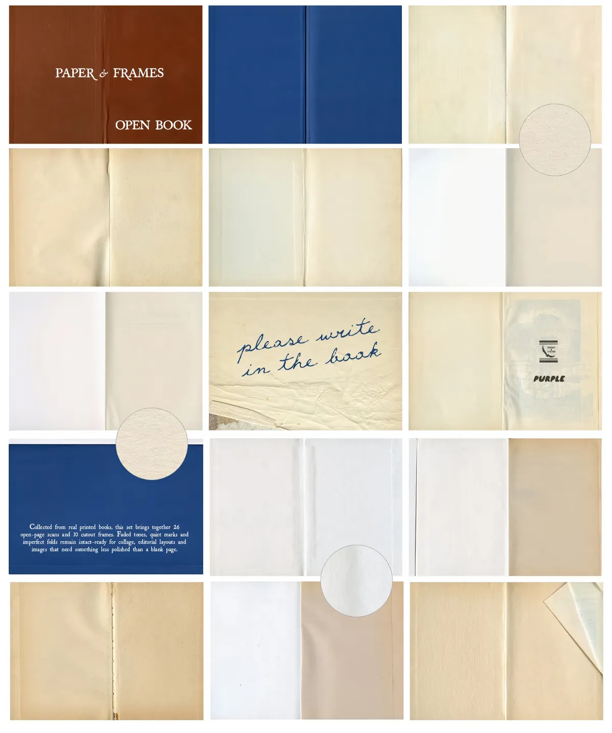 Open Book Paper Scans & Frames