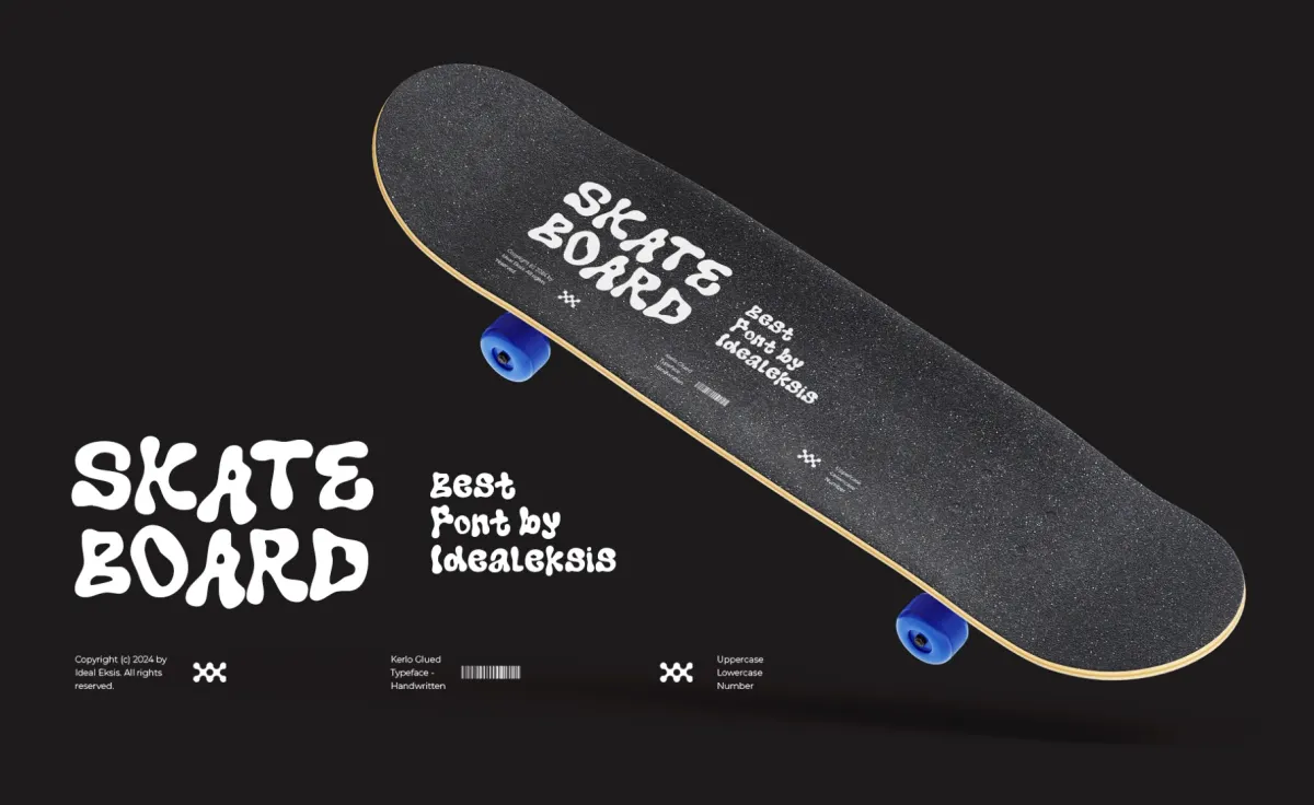 Kerlo Glued - Playful Blob Display Font