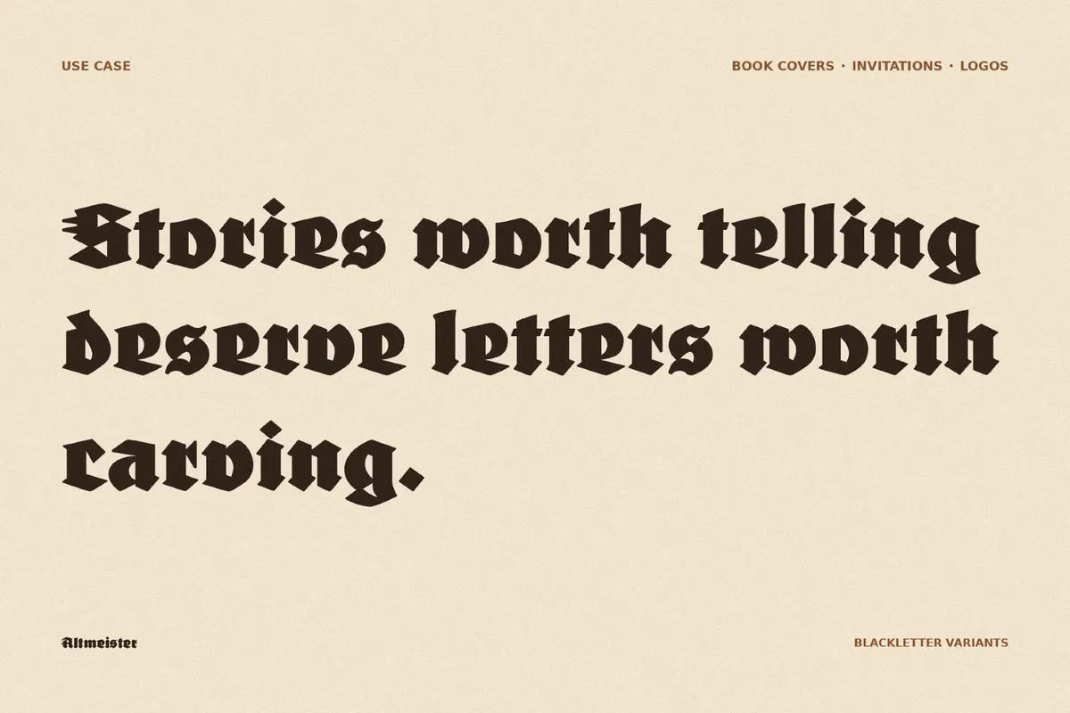 FDI Altmeister Blackletter Font