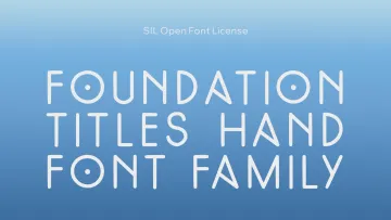 FoundationTitlesHand Font Family