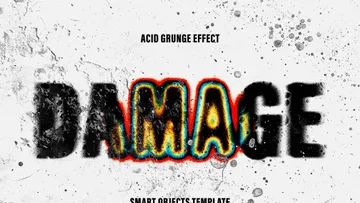 Damage Distortion Text Effect