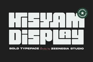 Hisyam Bold Typeface