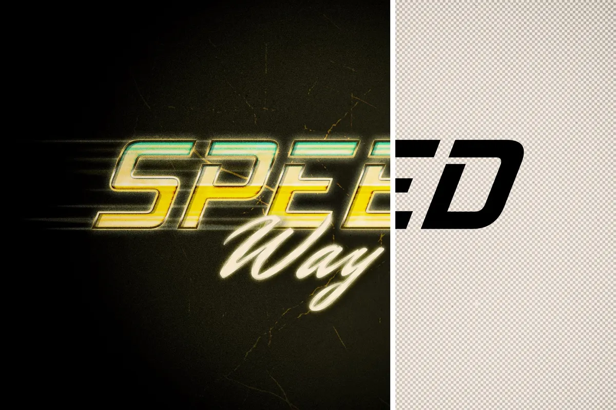 Back to the 80s Retro Text Effects