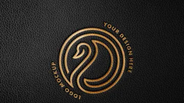 Debossed Foil Logo Mockup