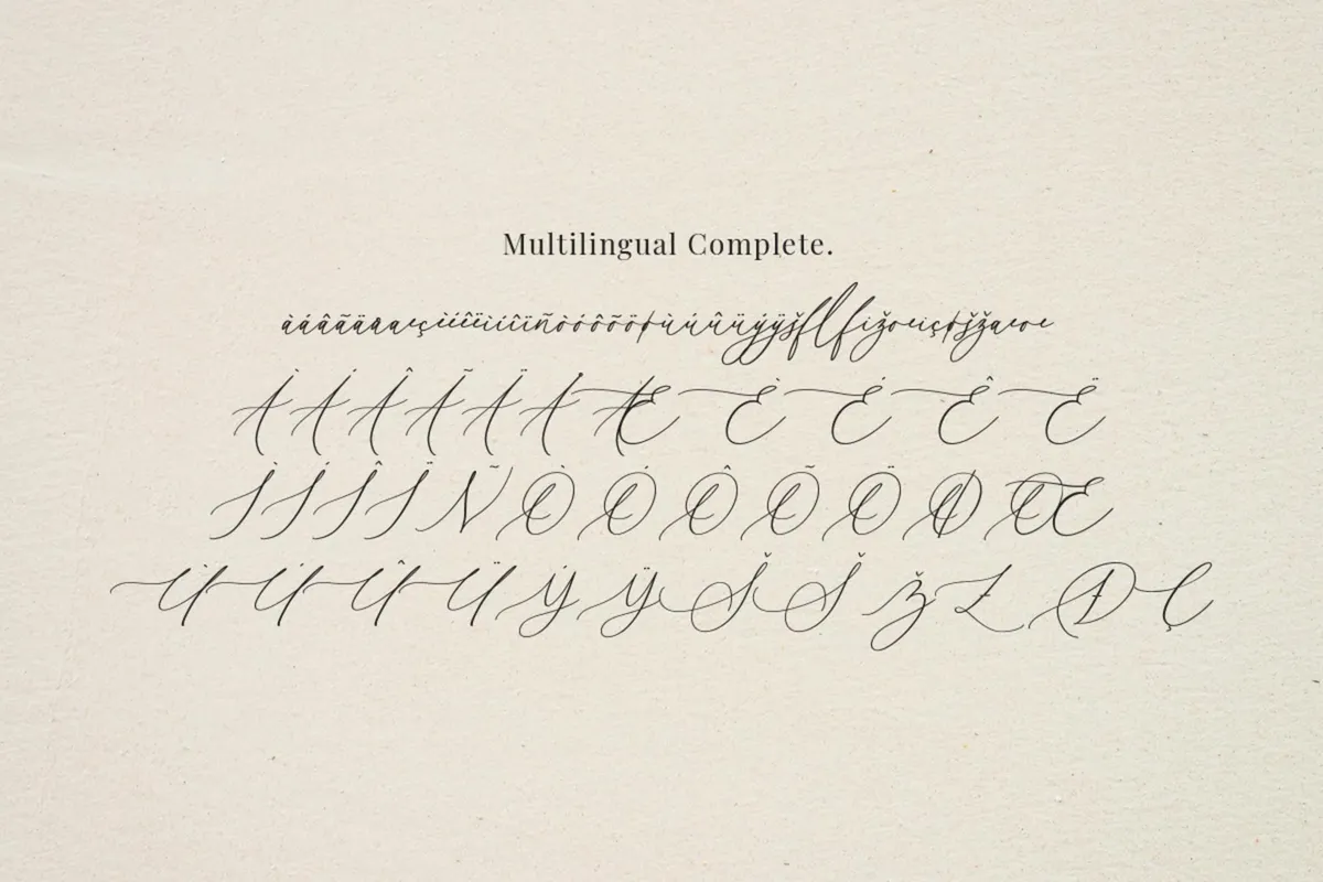 Senja Mentari - Modern Script