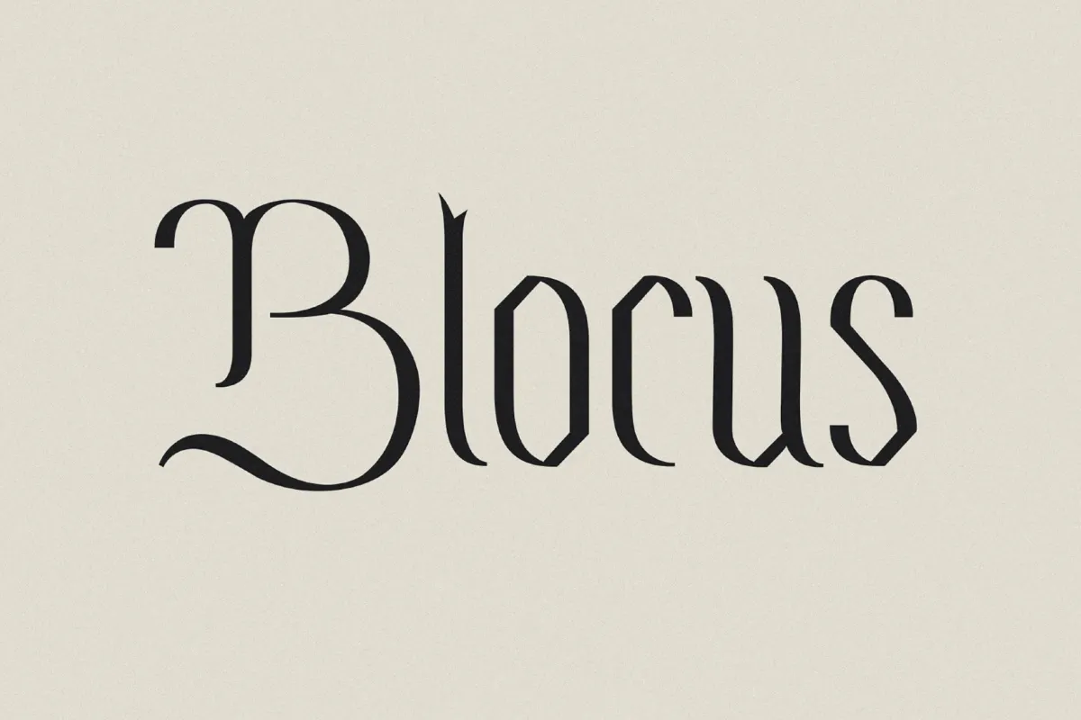 Blocus - Gothic Book Font