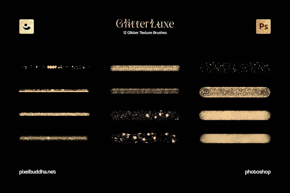 Glitter Texture Photoshop Brushes