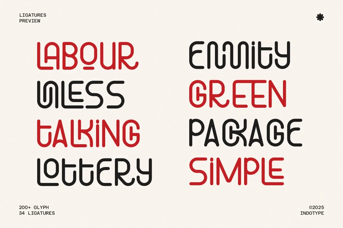 Monostrata - Geometric Rounded Sans Font