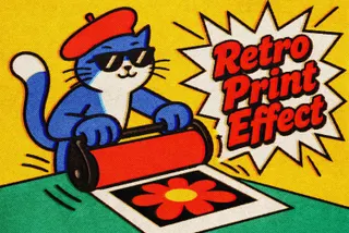 Retro Comic Print Effect