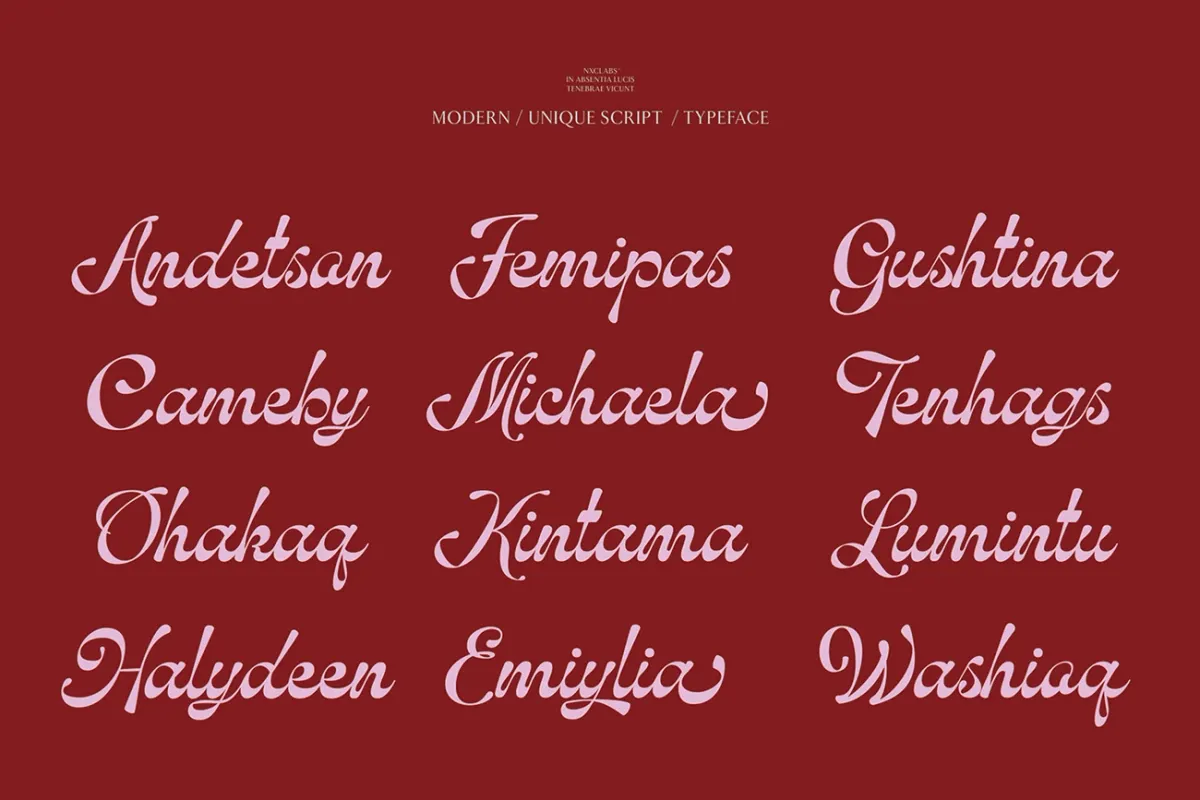 Hubiny - Elegant Script Font