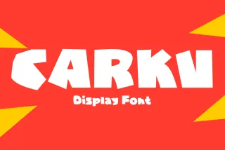 Carku - Bold Cartoon Display Font