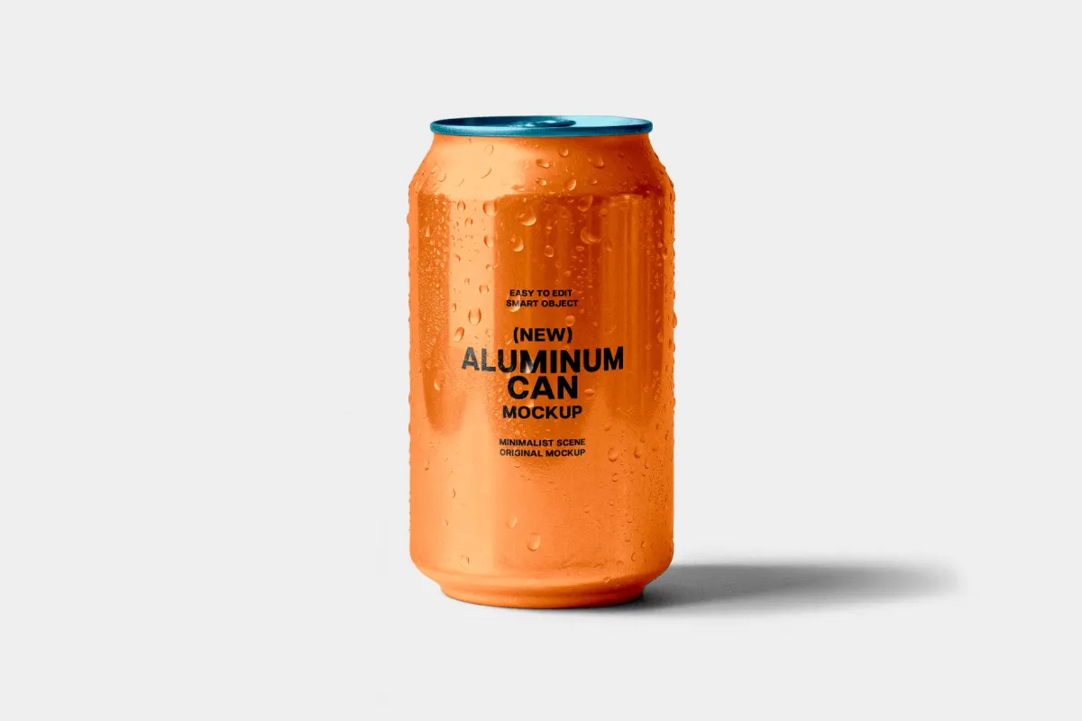 Aluminum Can Mockup