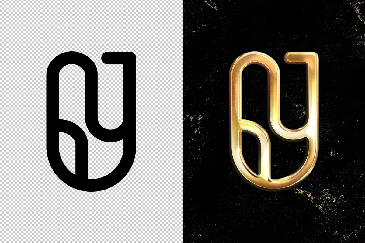 Golden Text & Logo Effect