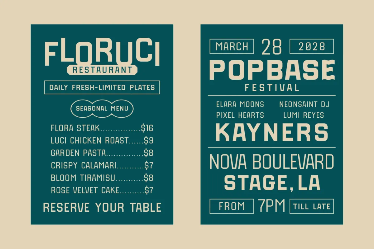 SFC Rimowa - Geometric Sans Font Family