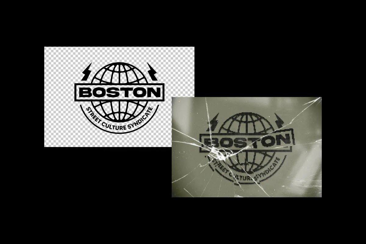 Broken Screen Text & Logo Effect