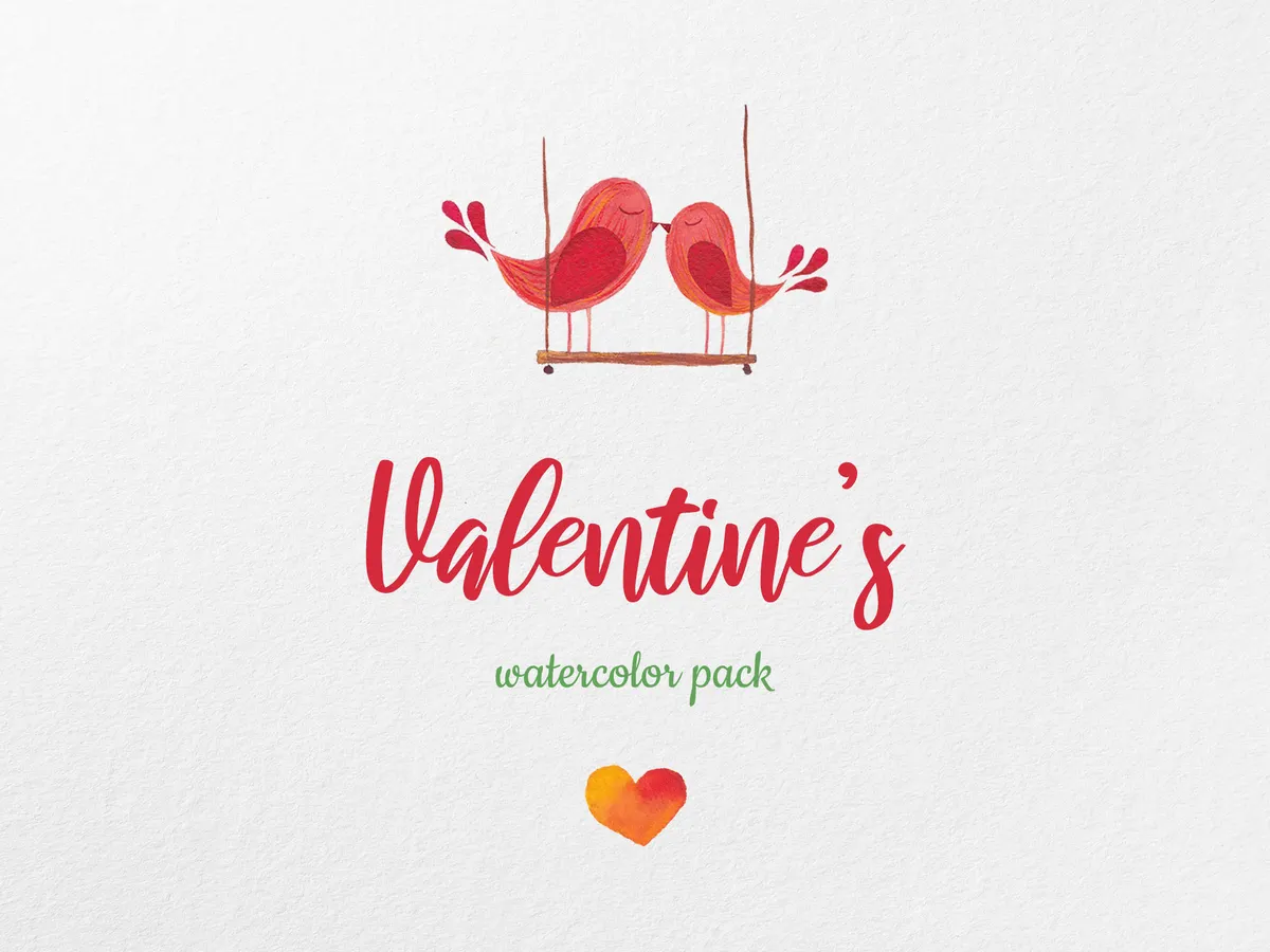 Valentine's Watercolor Pack