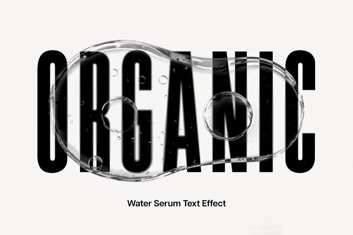 Water Serum Text Effect