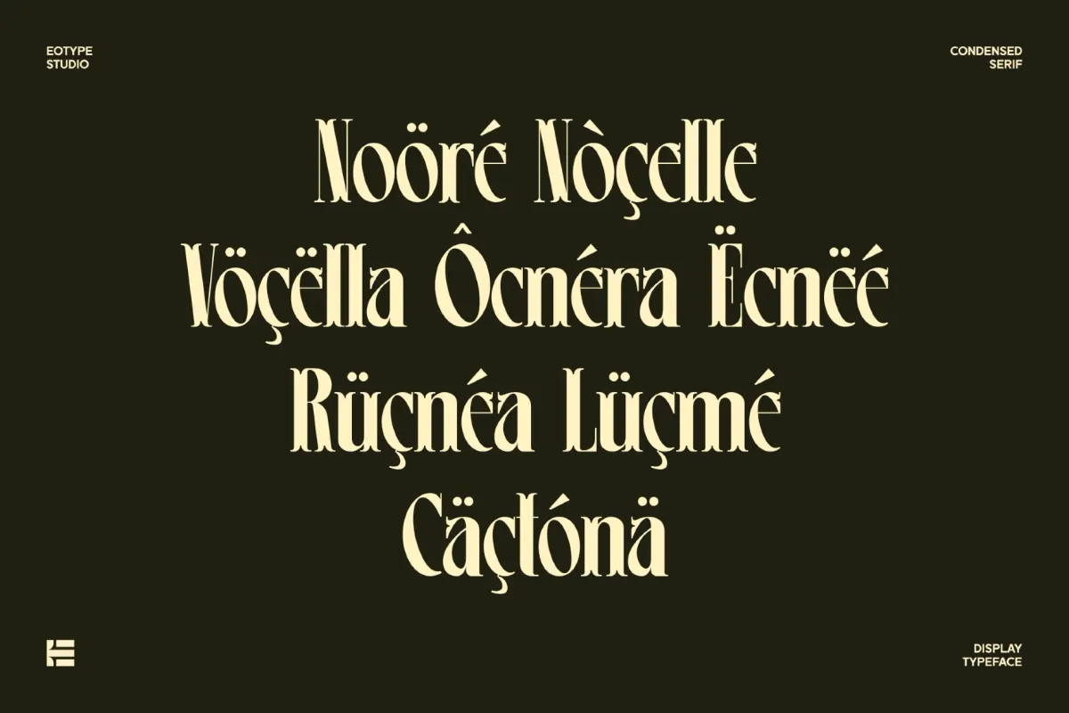 Leonice - Elegant Condensed Serif Font