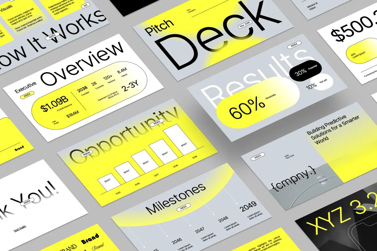 YEELO - Modern Pitch Deck Google Slides Template