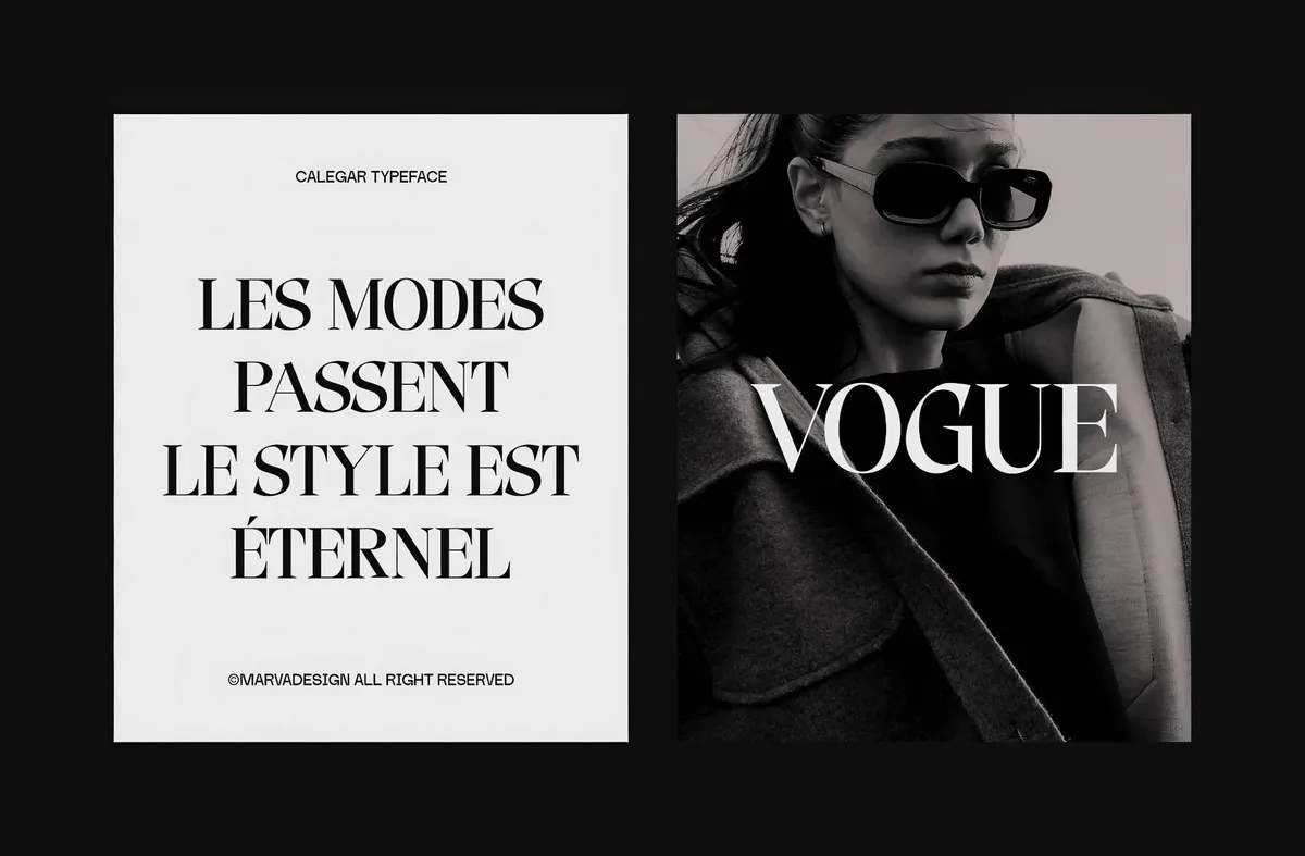 Calegar Display Serif Font