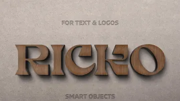 Craft Wood Sign Logo Mockup