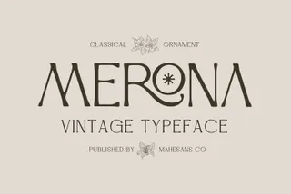 Merona – Vintage Display Typeface
