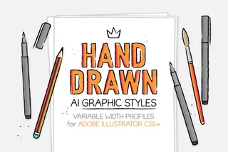 Hand-Drawn Illustrator Brushes & Styles