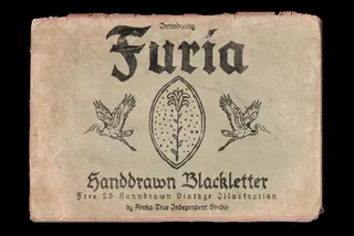 FURIA Hand-Drawn Blackletter Font