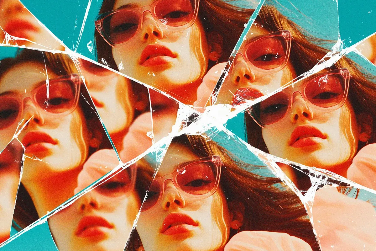 Mirrored Glass Photo Effect