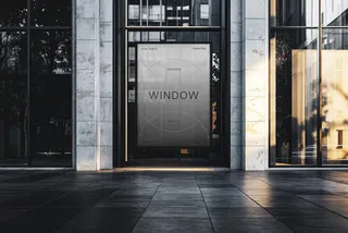 Window Poster Mockup